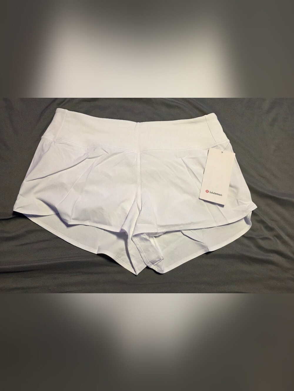 Lululemon Speed Up HR Short 2.5" *Mesh Vent Size L White New